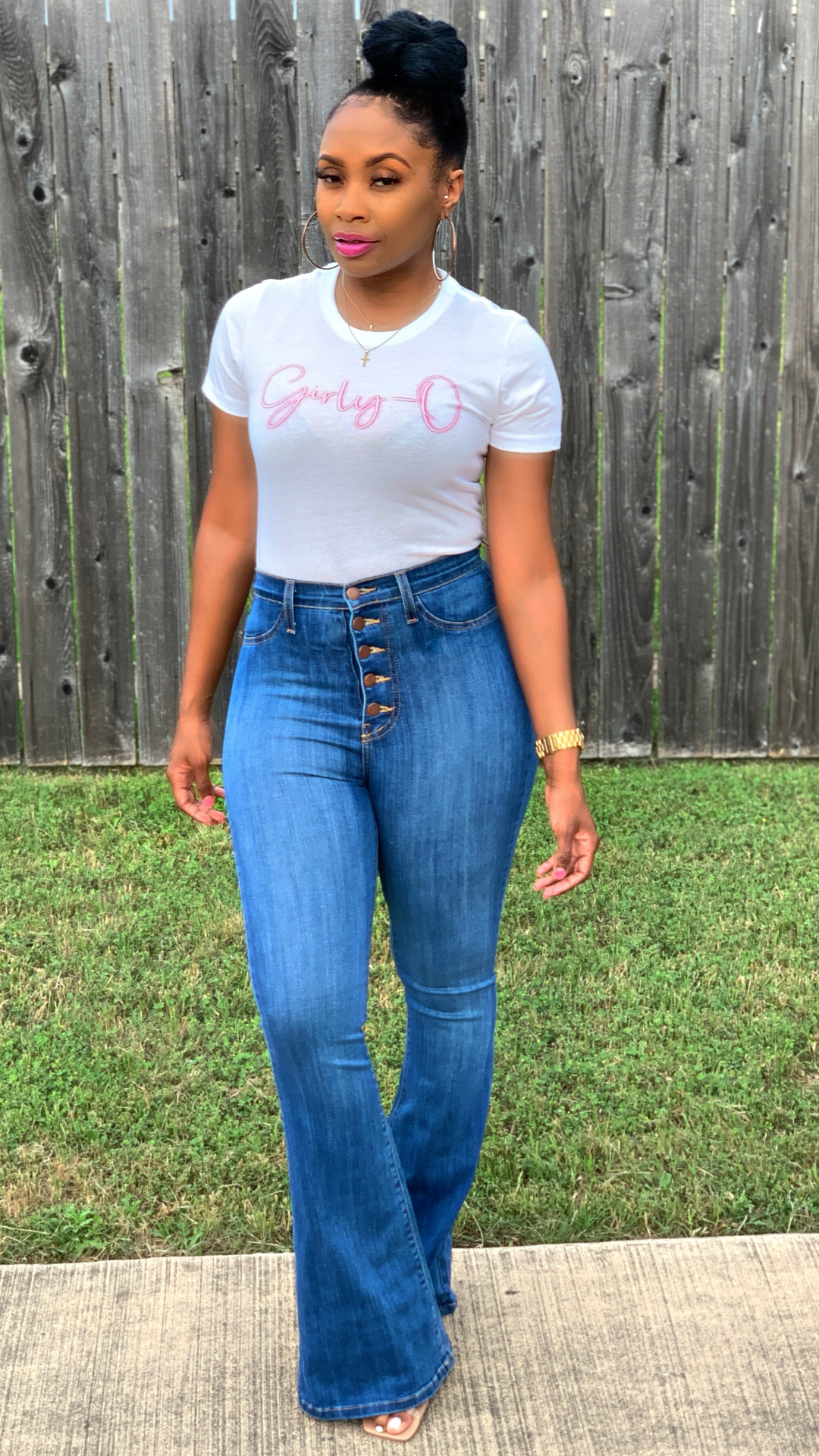 "Perfect For You" Classic 5 Button Flare Jeans