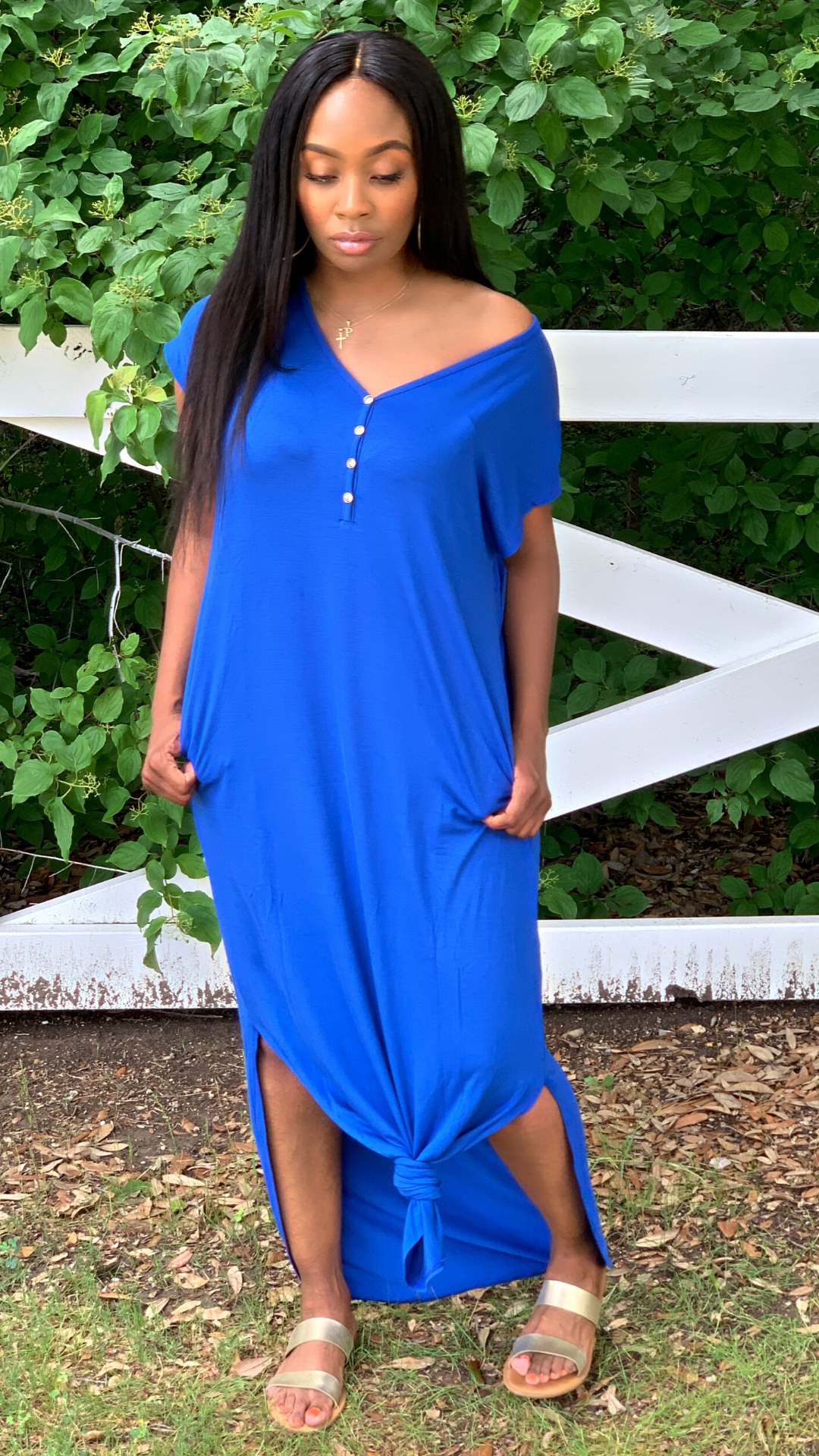 Just Like That Button Down Maxi Dress
