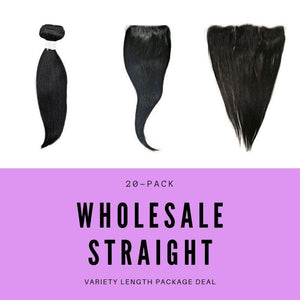 Malaysian Straight Variety Length Wholesale Package